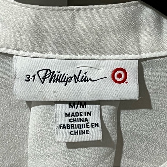 3.1 Phillip Lim for Target white Flowy blouse -Size Medium - Picture 11 of 13